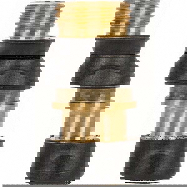 Garden Hose Connector: Female & Male, 3/4